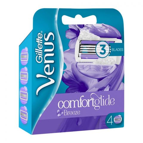 Gillette Venus Comfort Glide Breeze Cartridges, 4-Pack