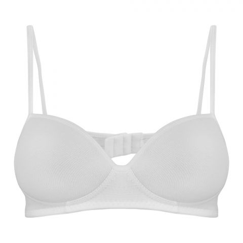 BLS Belva Soft Padded Cotton Teen Bra, White, 1-Pack BLS-5571