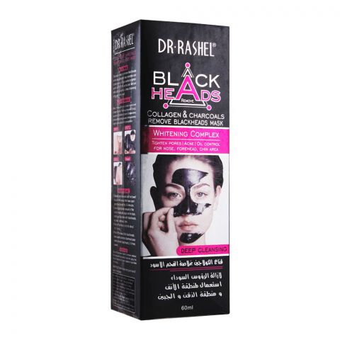 Dr. Rashel Black Heads Collagen & Charcoals Deep Cleansing Face Mask, 60ml