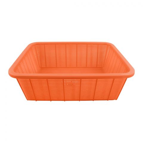 Lion Star Square Basket, Medium, Orange, 15x12x5 Inches, BW-27