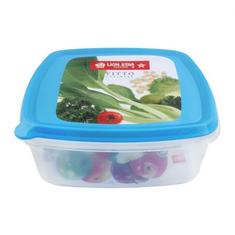 Lion Star Vitto Seal Ware Food Container, Blue, 7x6x2 Inches, 750ml, VT-1