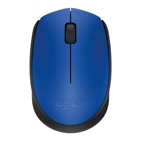 Logitech Wireless Mouse, Black/Blue, M171