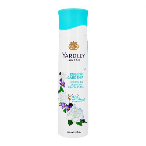 Yardley English Gardenia Body Spray, For Women, 150ml