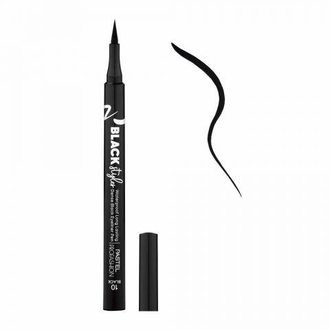 Pastel Pro Fashion Black Styler Waterproof Pen Eyeliner, 10 Black