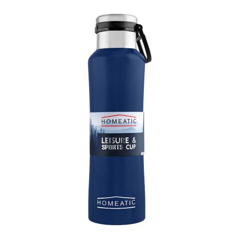 Homeatic Leisure & Sports Cup Steel Water Bottle, Black, 550ml, KA-038