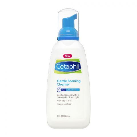 Cetaphil Gentle Foaming Cleanser, All Skin Types, 236ml
