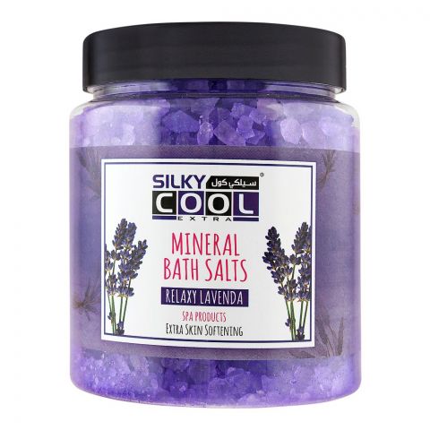Silky Cool Extra Mineral Bath Salts, Relaxy Lavenda, 750g