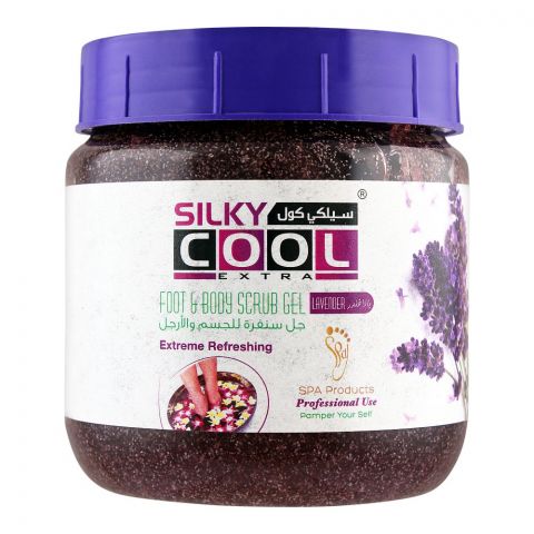 Silky Cool Extra Foot & Body Scrub Gel, Lavender, 500ml
