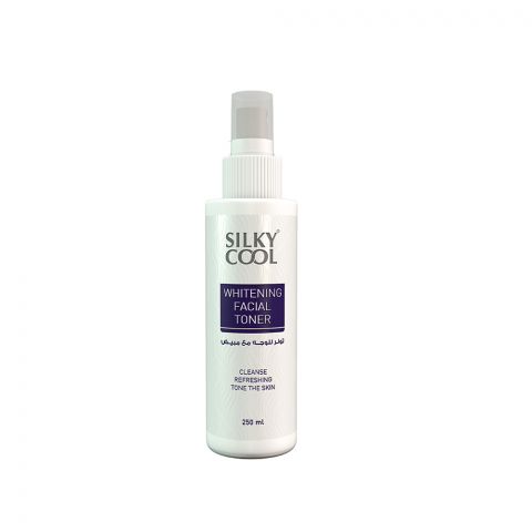 Silky Cool Extra Whitening Facial Toner, 250ml