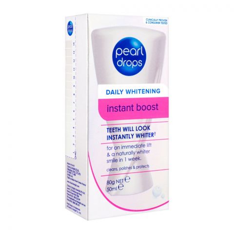 Pearl Drops Daily Whitening Instant Boost Toothpaste, 50ml