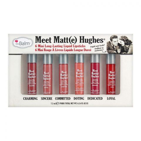 theBalm Meet Matt(e) Hughes 6 Mini Rouge Liquid Lipstick, 7.2ml, Volume-1