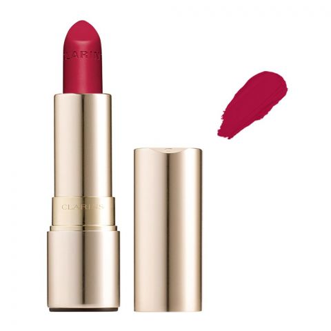 Clarins Paris Joli Rouge Velvet Matte & Moisturizing Long-Wearing Lipstick, 762V Pop Pink
