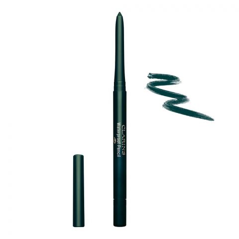 Clarins Paris Waterproof Pencil Eyeliner, Long-Lasting, 05 Forest