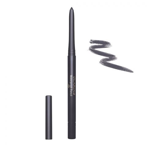 Clarins Paris Waterproof Pencil Eyeliner, Long-Lasting, 06 Smoked Wood