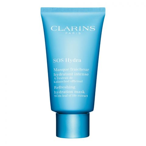 Clarins Paris SOS Hydra Refreshing Hydration Face Mask, With Leaf Of Life Extract, 75ml