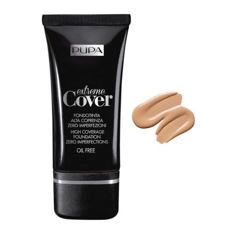 Pupa Milano Extreme Cover High Coverage Foundation, Oil Free, 002