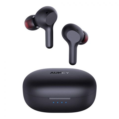 Aukey Ultra Compact True Wireless Earbuds, Black, EP-T25