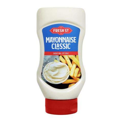 Fresh Street Mayonnaise Classic Squeeze, 500ml  (50% Off) Expiry 31-07-2021)