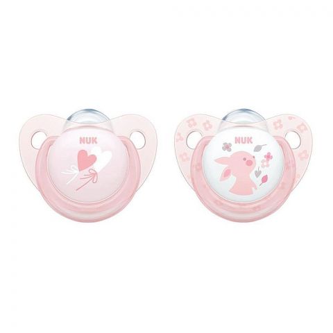 Nuk Baby Rose & Blue Latex Soother, 0-6m, 10725177