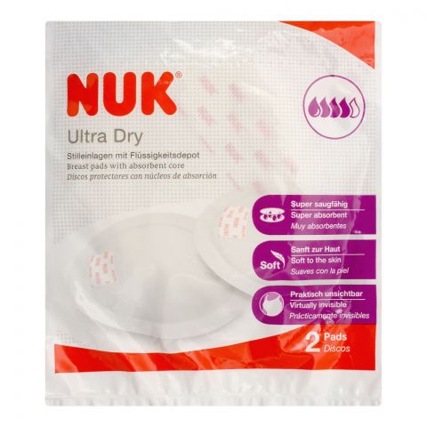 Nuk Ultra Dry Breast Pads, 2 Count, 10252128