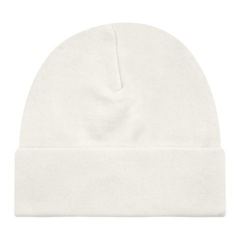 Twin Baby Round Cap, Large, Off White