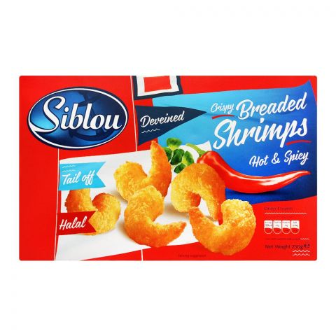 Siblou Crispy Breaded Shrimps, Hot & Spicy, 250g