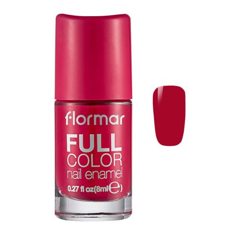 Flormar Full Color Nail Enamel, FC13, Squashed Raspberry, 8ml