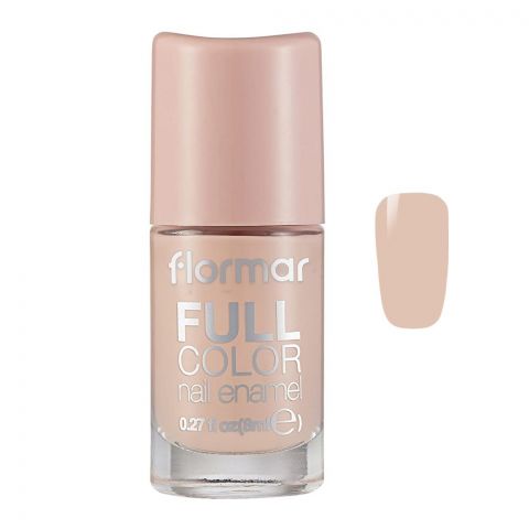 Flormar Full Color Nail Enamel, FC60 Bubbly Peach, 8ml