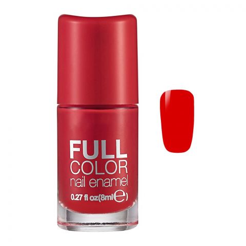 Flormar Full Color Nail Enamel, FC08, Optimistic Red, 8ml