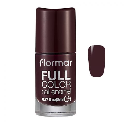 Flormar Full Color Nail Enamel, FC40 Royal Maroon, 8ml