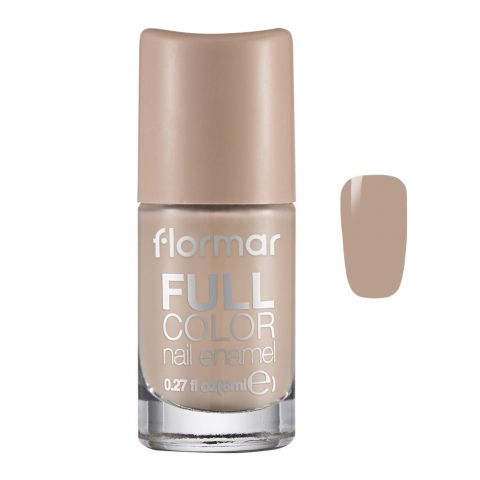 Flormar Full Color Nail Enamel, FC06 Go Nude, 8ml