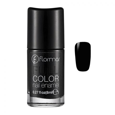 Flormar Full Color Nail Enamel, FC32, Victory Of Black, 8ml