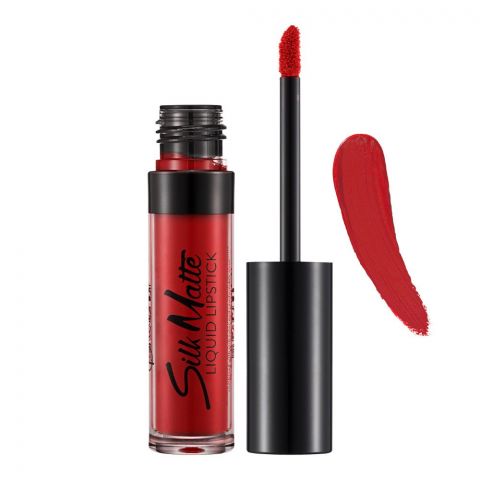 Flormar Silk Matte Liquid Lipstick, 007, Claret Red