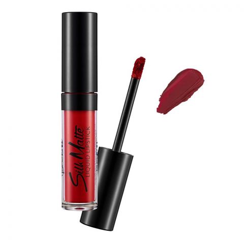 Flormar Silk Matte Liquid Lipstick, 14 Carnation Red