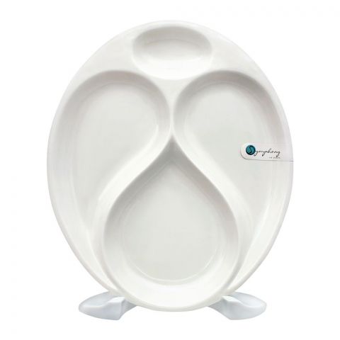 Symphony 4 Division Platter, 11x9.4 Inches, SY-4470