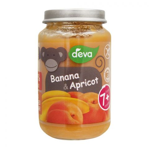 Deva Banana & Apricot Baby Food, 7m+, 200g