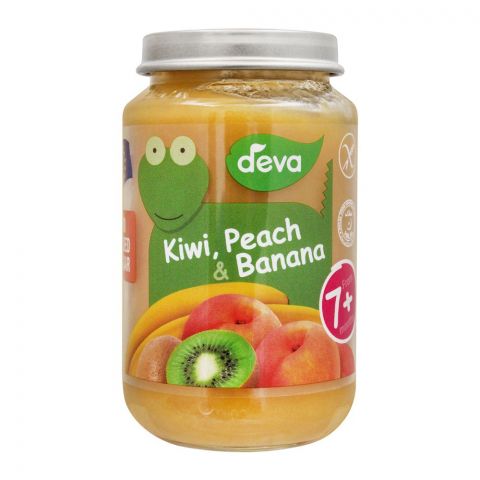 Deva Kiwi, Peach & Banana Baby Food, 7m+, 200g