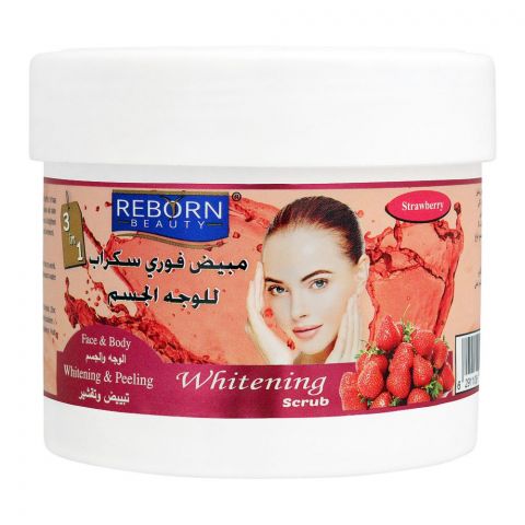 Reborn Beauty 3-In-1 Face & Body Whitening Scrub, 500ml