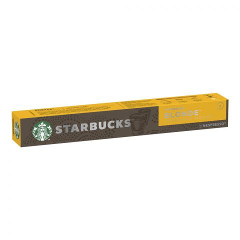 Starbucks Blonde Espresso Roast, Nespresso Coffee Pods, 53g, 10-Pack