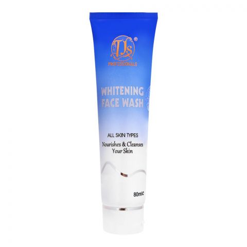 TJs Professionals Whitening Face Wash, All Skin Types,80ml