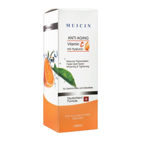 Muicin Anti Aging Vitamin C Face Serum, With Hyaluron, 100ml