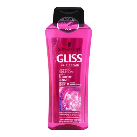 Schwarzkopf Gliss Hair Repair Supreme Length Shampoo, 400ml