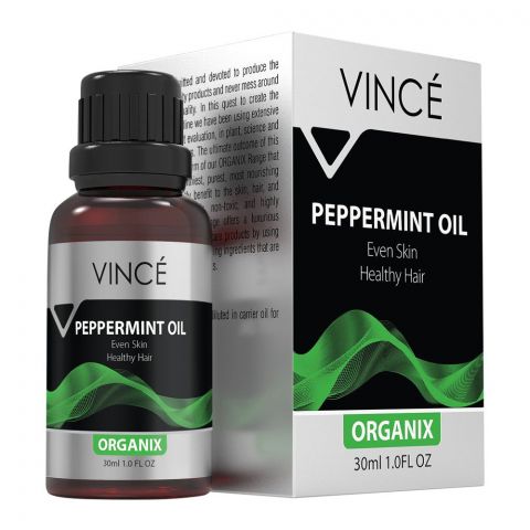Vince Organix Pepperment Oil, Even Skin Healthy Hair, 30ml