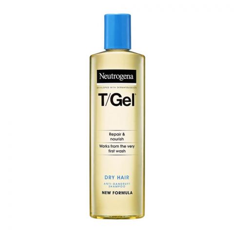 Neutrogena T/Gel Dry Hair Anti-Dandruff Shampoo, Melon & Jasmine, 125ml