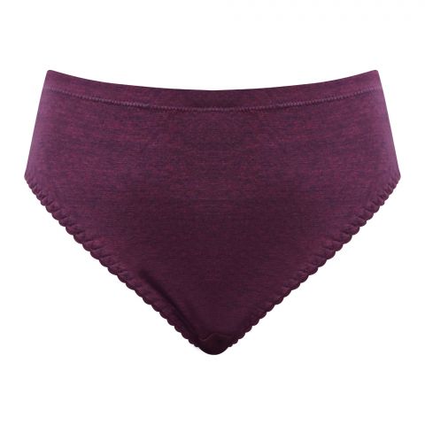 BeBelle Irisoft Cotton Spandex Fabric Panty, Spicy Purple, 1439