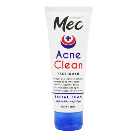 Mec Whitening Acne Clean Face Wash, 100g