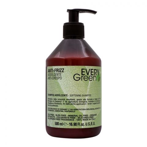 Every Green Anti-Frizz Softening Shampoo, 500ml