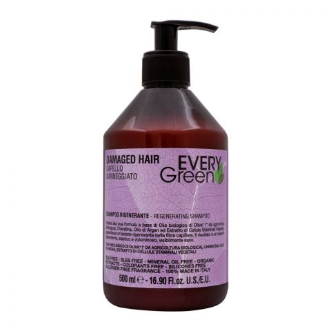 Every Green Damaged Hair Regenerating Shampoo, 500ml
