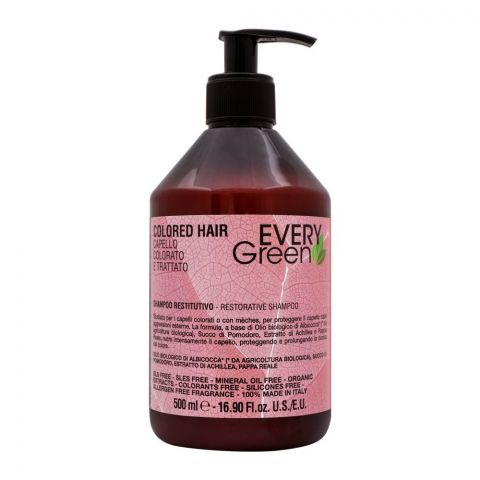 Every Green Colored Hair Restorative Shampoo, 500ml