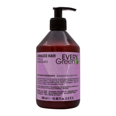 Every Green Damaged Hair Regenerating Conditioner, Paraben Free, 500ml